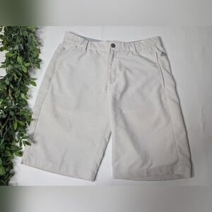Adidas Golf Shorts Cream Tan Color
